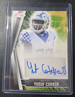 Yusuf Corker - Sage 2022 - New York Giants, Kentucky Wildcats - Auto