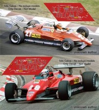Decals Ferrari 126 C2 GP Belgica 1982 1:32 1:43 24 18 126C2 slot belgian decals