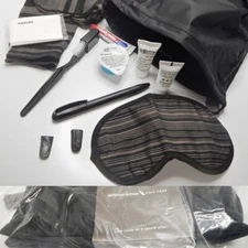 SEALED American Airline Cole Haan Business Class Amenity Kit Grey Drawstring Bag