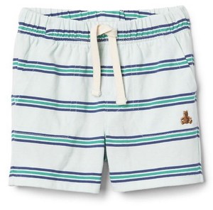 Baby-Gap-Boy-Pull-On-Stripe-Shorts-Bottom-Stillwater-Blue-Size-12-18-Months-NWT