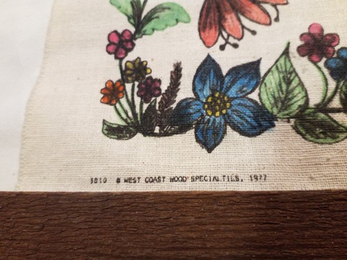 1977 West Coast Wood Specialties 3010 Wandbehang Kunst / "No Smoking" Leinwand Schild - Bild 3 von 9