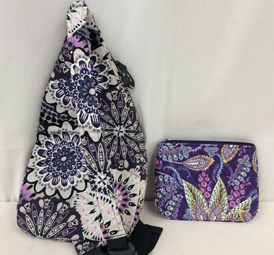 Vera Bradley Crossbody Sling Backpack And Zippered Pouch | eBay display picture 2