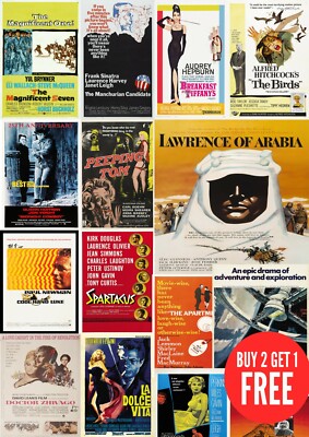 60er Jahre Klassiker Retro Vintage, viele Filmplakate A0-A1-A2-A3-A4-A5-A6-MAXI C454