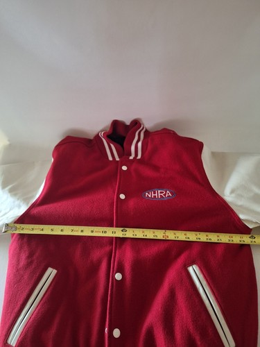 VTG NHRA 80s Rennoc Patched Varsity Letterman Jacket Made in USA Sz M - Picture 4 of 9