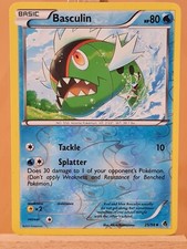 Basculin 25/98 Black & White Emerging Powers Pokemon Card ( Toploader/Sleeve )
