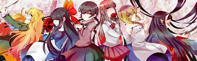 Anime bow braids chainsaw flowers hatinoyu ib i b Custom Gaming Mat Desk