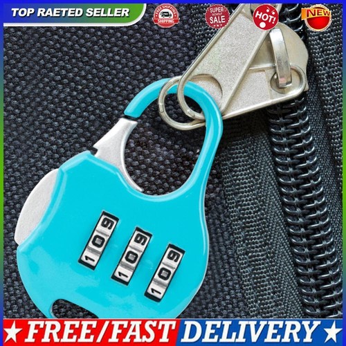 3 Digit Code Combination Mini Lock Backpack Luggage Anti-theft Lock for ...