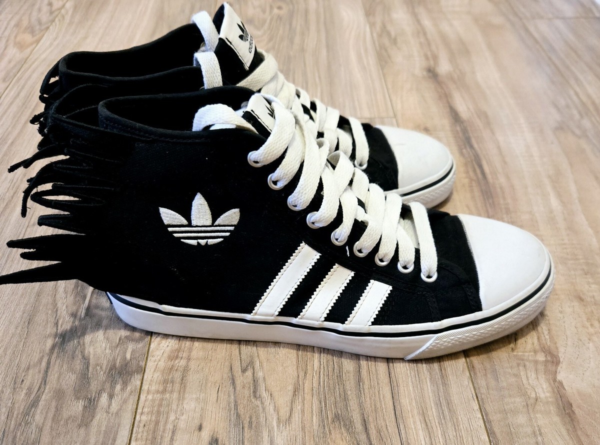 Adidas Jeremy Scott Wings Nizza Jagged Sneakers Black Q23107 Adidas Jeremy Scott Wings Nizza Jagged Sneakers Black Q23107