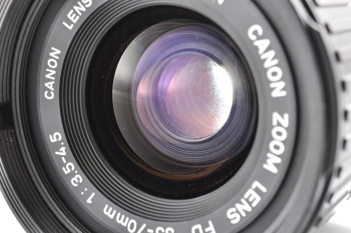 Canon AE-1 Black / New FD 35-70mm f/3.5-4.5 Excellent+ SLR Canon AE-1 Black / New FD 35-70mm f/3.5-4.5 Excellent+ SLR