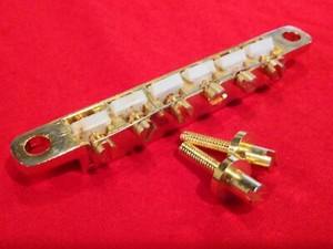 Vintage 1970s Tune-o-Matic Gold Guitar Bridge  Les PAUL Lawsuit era