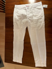 FRESH PRODUCE WHITE Cotton Broadcloth SAFARI Ankle Pants 89 NWT XL