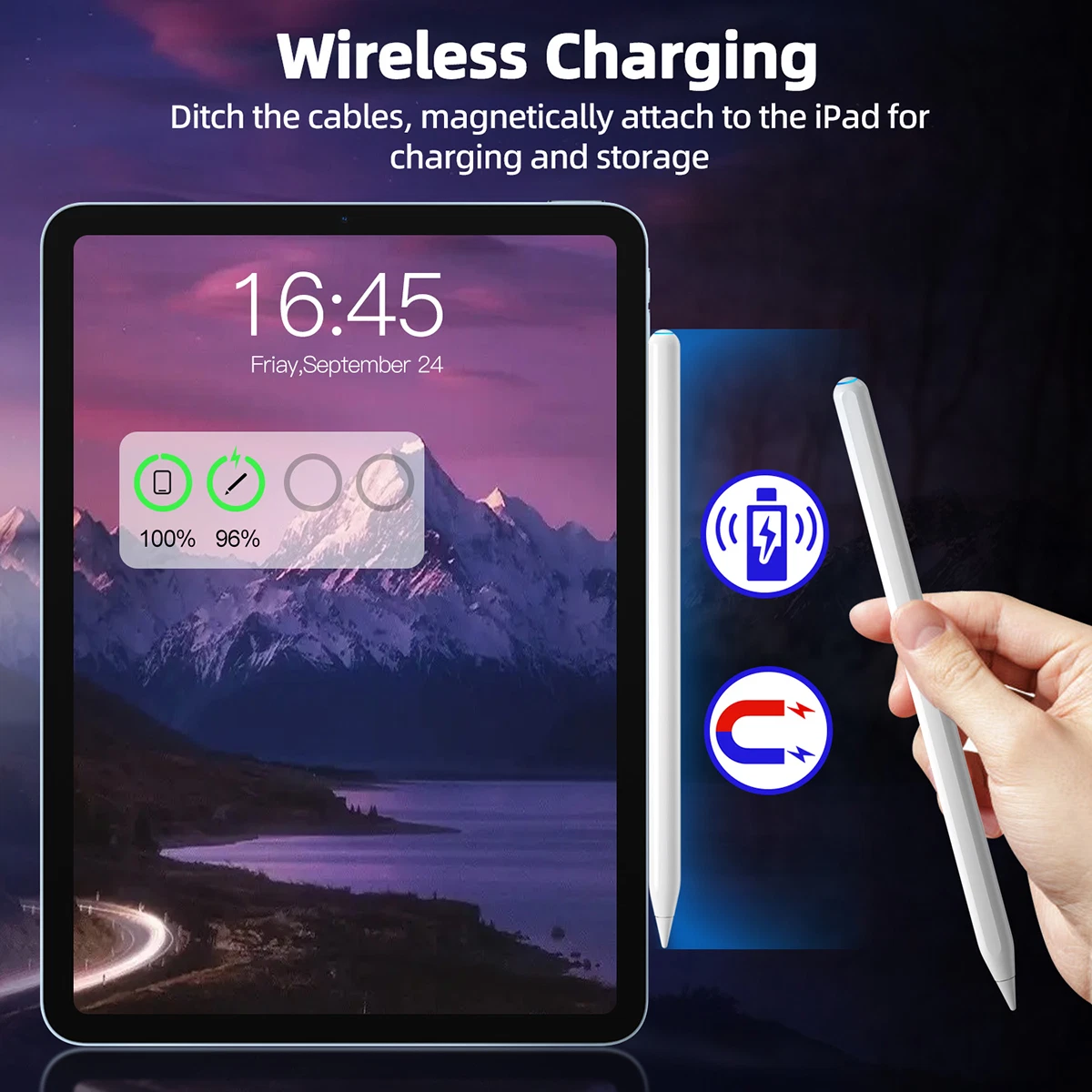 Wireless Charging Stylus Pen for iPad 