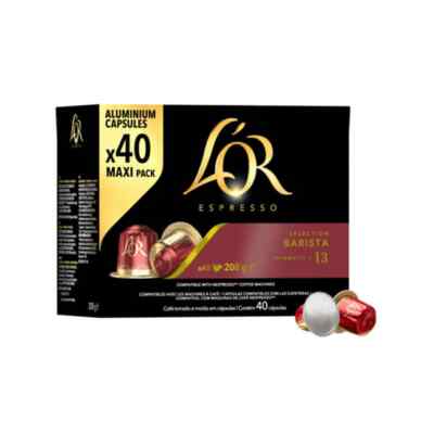 200 Coffee Capsules IN Aluminium L'Or Espresso Barista Selection Compatible Ne