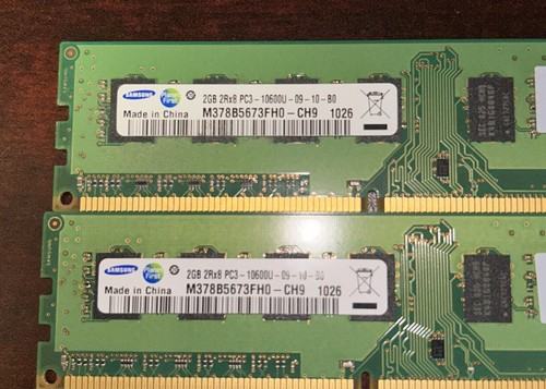 Samsung 2GB Ram X 2 M378B5673FH0-CH9 - Picture 2 of 2
