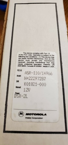 NEW-Motorola Indala ASP ASR-110 /14966 Wiegand Proximity Reader - Picture 2 of 4