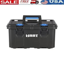 Stackable Tool Box with Organizer Tray Heavy Duty Portable Storage Solution New