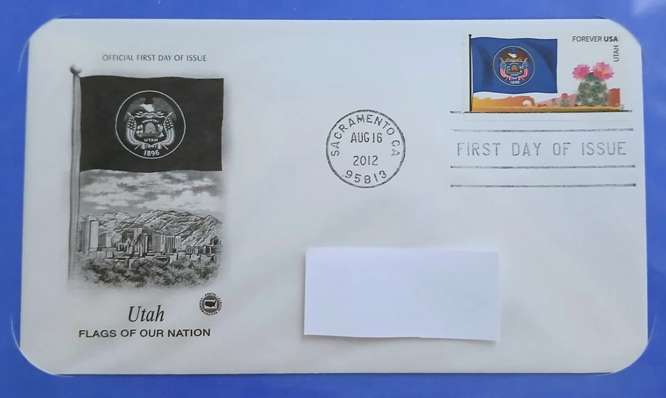 2012 Flags of Our Nation  UTAH State Flag USPS PCS FDC First Day Cover Cachet - Image 4 of 4