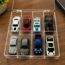 Hot Wheels Diecast Car Lot w/ Storage Case Mixed Cars Trucks JDM Classic 1:64
