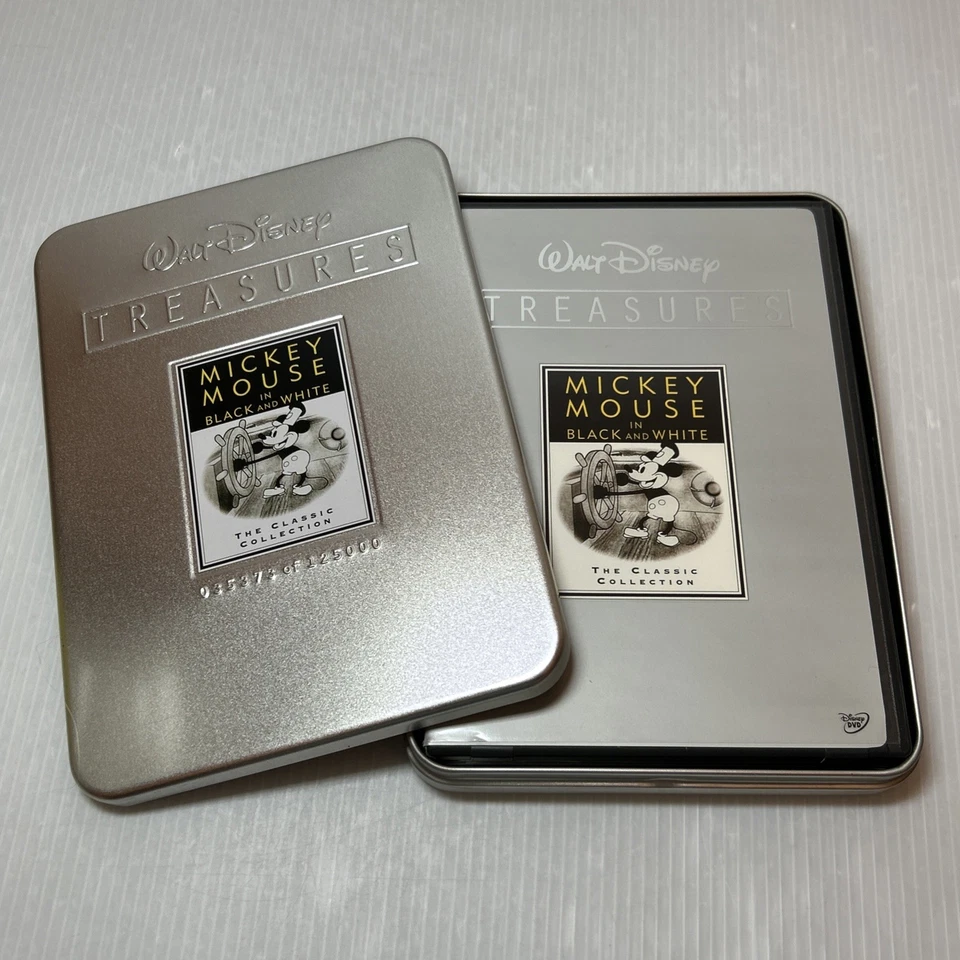 Walt Disney Treasures: Mickey Mouse in Black and White 1928-1935 (DVD, 2002) Tin Foto 4 de 4