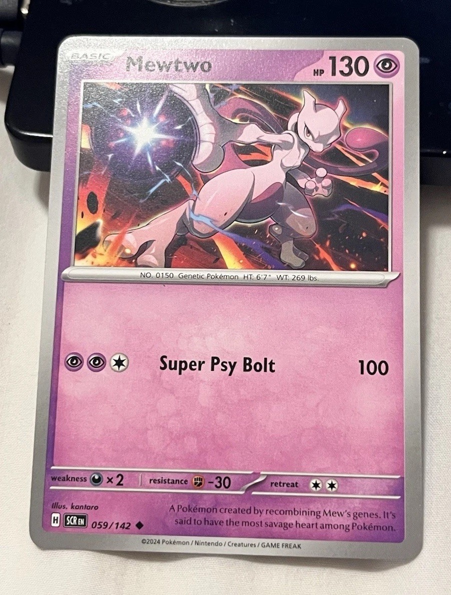 MEWTWO 059/142 Stellar Crown Pokemon TCG Scarlet & Violet NM