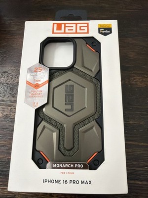 UAG Monarch PRO Case For Apple iPhone 16 PRO MAX Made W/Kevlar Element Green NEW