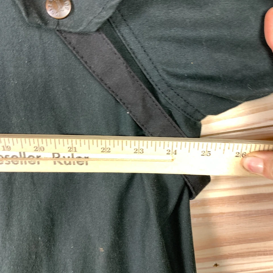 Abrigo Chaqueta Plumero XL Impermeable Verde Negro Driza-Bone Oilskin Encerado Foto 3 de 4