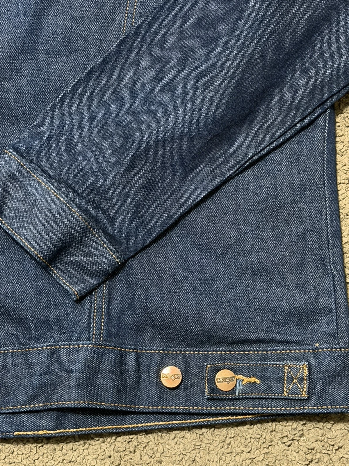RARE Wrangler Diamond Cross Ranch Denim Jacket Limited Edition Western 124MJ XL - product detail image 10