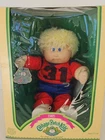 Cabbage Patch Kids FUZZY blonde doll Hm#9  1985 BLUE EYES Brent Adrian