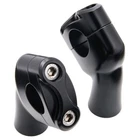 Motone Up-And-Over Riser Kit For 22mm Bars - Black