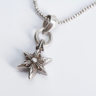 CHROME HEARTS Stern Anhänger inkl Kette MAOR Designer Japan 925 Silber Original