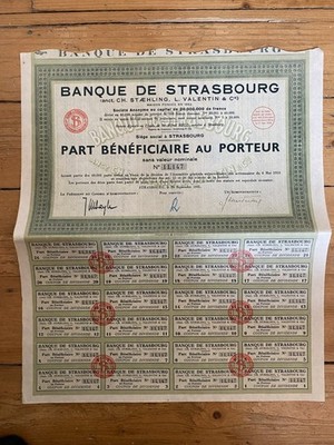 BANK OF STRASBOURG (67) (I2)
