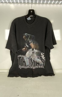 Vintage Frank Thomas White Sox 90s MLB Baseball Single Stitch Graphic T shirt XL