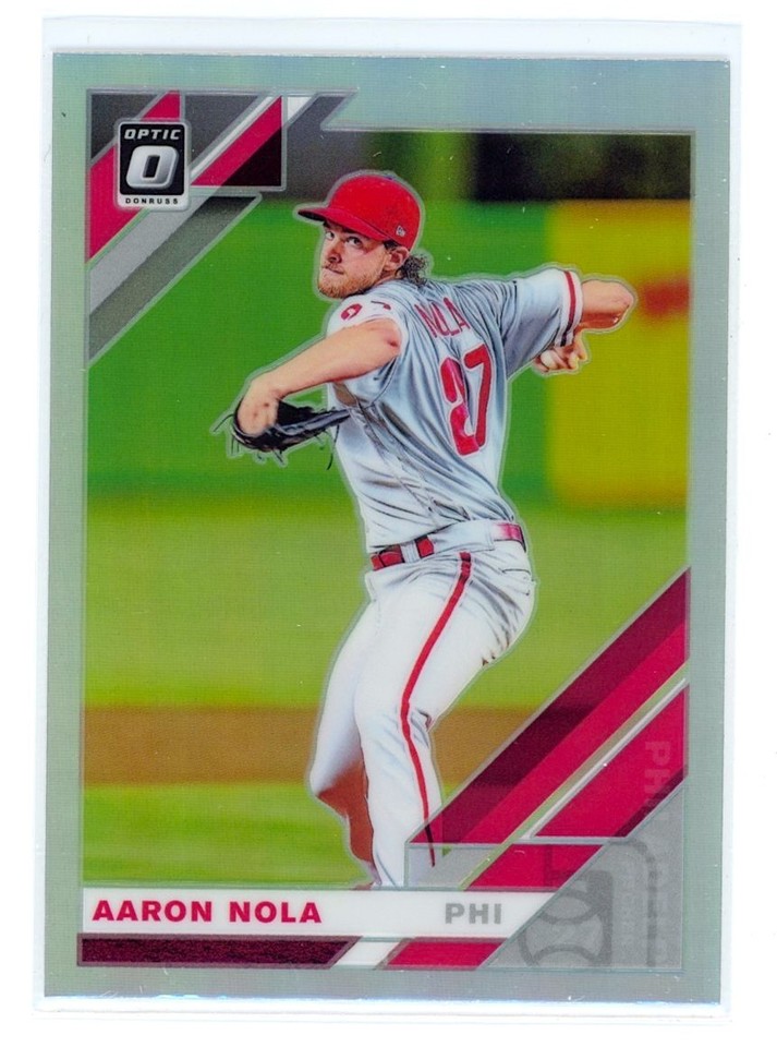 2019 Panini Donruss Optic Aaron Nola #145 HOLO - SP Parallel Phillies ...