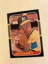 NIB MINT 1987 Donruss Mark McGwire #46, Opening Day Baseball Athletics