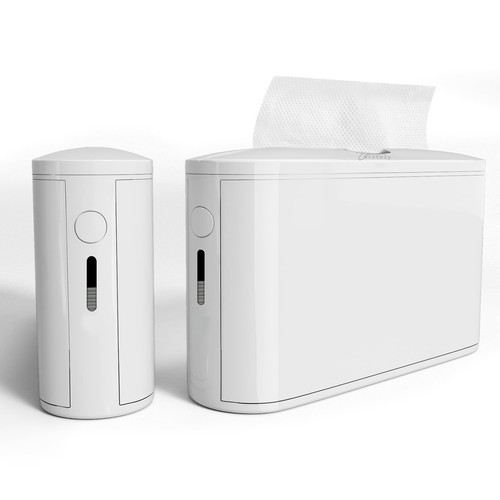 Paper Towel Dispenser Countertop w/Refill Reminder - Multifold Commercial Pap...