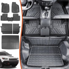 Floor Mats Trunk Mats Backrest Mat Cargo Liners For 2019-2023 Jeep Cherokee