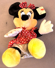 Disneyland Walt Disney World Minnie Mouse Plush Toy Stuffed Animal Vintage 80's