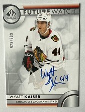 WYATT KAISER 2023-24 SP Authentic Future Watch AUTO /999 ROOKIE #928/999 RC UD !