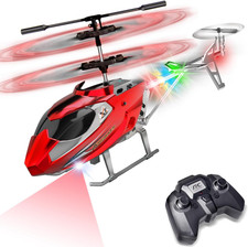 Elicottero RC per Ragazzi E Adulti, 2.4G Elicottero Telecomandato Con Luce LED p