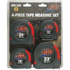 4 Pc. SAE Tape Measure Set