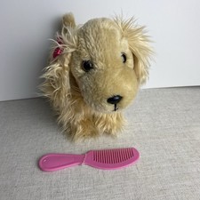 Adorable Cocker Spaniel Battat Stuffed 10 Plush Dog with Pink Comb. No TUSH Tag