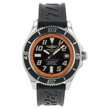 Breitling Superocean Black Dial Stainless Steel 42mm Automatic Mens Watch A17364