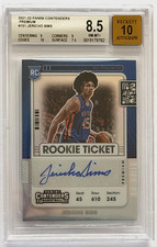 FORMER NEW YORK KNICKS JERICHO SIMS 2021 Panini Beckett auto 10 grade &8.5 mnt