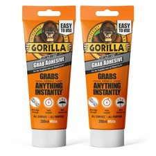 Heavy Duty White Grab Adhesive 200ml Tube (2 Pack) All Purpose Ultra High