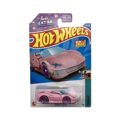 Hot Wheels Barbie Extra Pink HW Tooned Diecast Toy Car 1:64 2022 Mattel