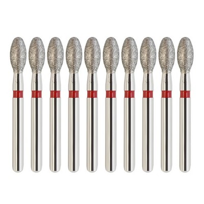 Multi-Use Red Football Diamond Burs  Dental Friction Grip FG 379/023F Fine Grit
