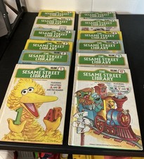 The Sesame Street Library Hardcover Illustrated Set Alphabet  Numbers
