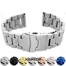 Universal 18mm 20mm 22mm 24mm Metal Bracelet Stainless Steel Watch Band Strap