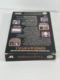 Swords and Serpents (Nintendo Entertainment System, NES) with BOX Tested