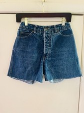 VTG 70s Calvin Klein Dark Wash High Waist Western Daisy Duke Cut Offs Shorts